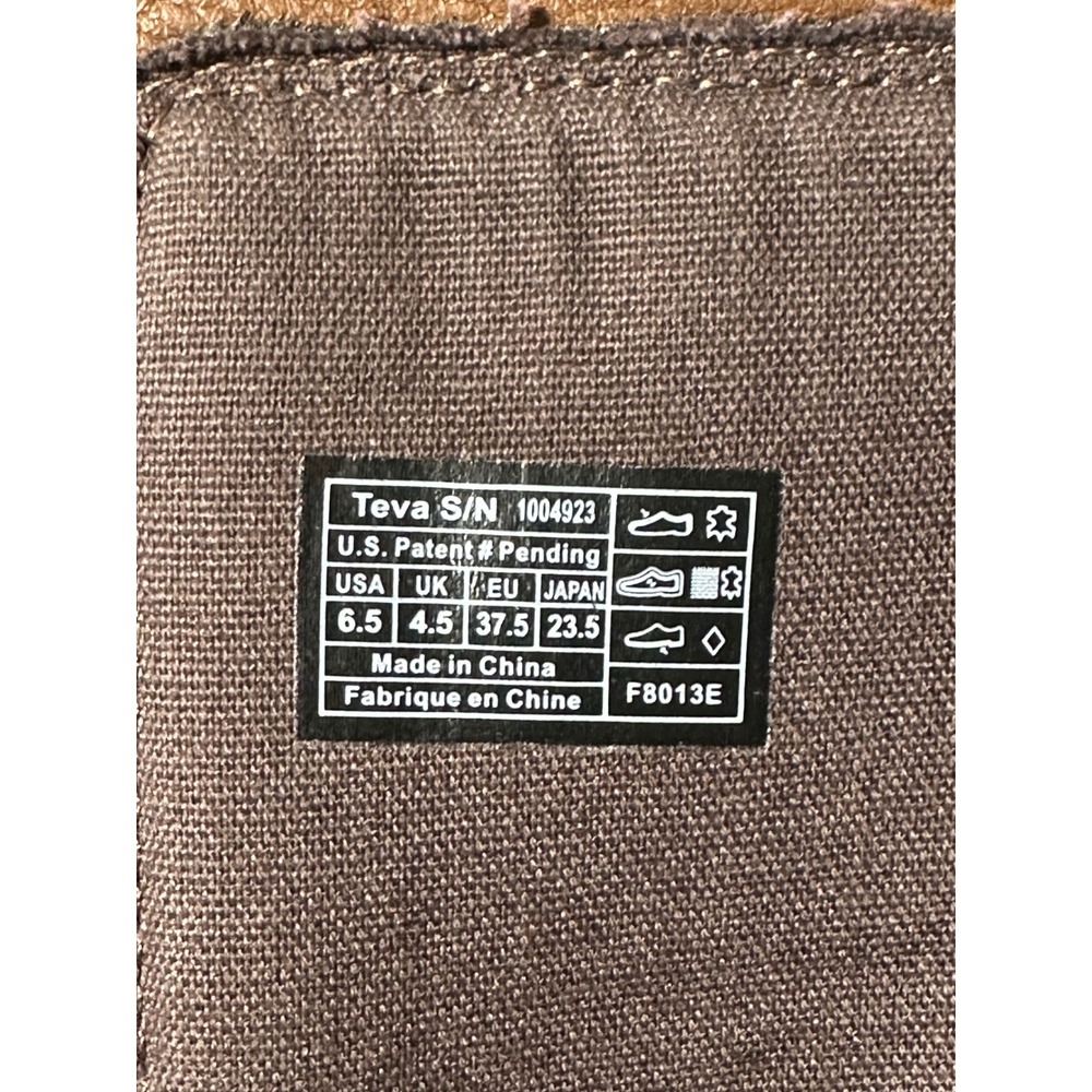 Teva Capistrano Cigar Waterproof Leather Side Zip Boots Womens Size 6.5 Brown - Picture 13 of 13